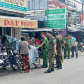 Công an phường Trung Nhứt tăng cường bảo đảm trật tự đô thị, trật tự công cộng