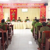 CÔNG AN XÃ THẠNH HÒA TỔ CHỨC HỘI NGHỊ ĐỐI THOẠI VỚI CÁN BỘ, ĐẢNG VIÊN VÀ LỰC LƯỢNG THAM GIA BẢO VỆ AN NINH, TRẬT TỰ Ở CƠ SỞ NĂM 2026