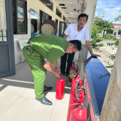 Công an xã Vị Thanh 1 tăng cường công tác bảo đảm an ninh, an toàn kỳ thi tốt nghiệp THPT năm 2026
