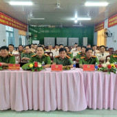 Công an xã Thạnh Quới Tổ chức Lễ công bố Quyết định của Giám đốc Công an thành phố về thăng cấp bậc hàm, nâng lương năm 2026