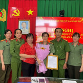 Kiện toàn tổ chức Hội Phụ nữ trong lực lượng Công an xã Ngọc Tố