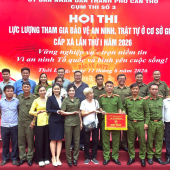 LỰC LƯỢNG THAM GIA BẢO VỆ AN NINH, TRẬT TỰ Ở CƠ SỞ PHƯỜNG Ô MÔN XUẤT SẮC ĐẠT GIẢI NHẤT HỘI THI CỤM SỐ 3 NĂM 2026