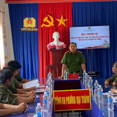Công an phường Đại Thành tổ chức hội ý nghiệp vụ nâng cao hiệu quả công tác bảo đảm an ninh, trật tự tại cơ sở