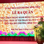 PHƯỜNG BÌNH THỦY RA QUÂN HƯỞNG ỨNG THÁNG HÀNH ĐỘNG PHÒNG, CHỐNG MA TÚY NĂM 2026