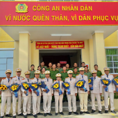 Công an xã Vĩnh Thạnh, xã Tân Long và phường Cái Khế tổ chức Lễ công bố Quyết định thăng cấp bậc hàm, nâng lương năm 2026