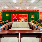 Công an xã Trường Thành tổ chức Hội nghị Sơ kết công tác phối hợp bảo đảm an ninh, trật tự 06 tháng đầu năm 2026