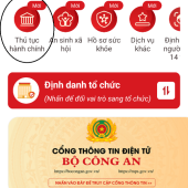 Hướng dẫn đánh giá mức độ hài lòng đối với thủ tục hành chính trong Công an nhân dân qua ứng dụng VNEID