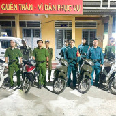 Công an xã Tân Thạnh tăng cường tuần tra, kiểm soát, đẩy mạnh chuyển hóa địa bàn trọng điểm tại ấp Sóc Dong
