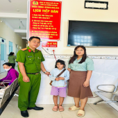 Công an phường An Bình kịp thời hỗ trợ trẻ đi lạc trở về với gia đình