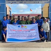 Tuổi trẻ Công an xã Phương Bình chung sức xây dựng những công trình đẹp lòng dân