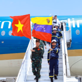 Đoàn cứu nạn, cứu hộ Việt Nam đã tới Venezuela