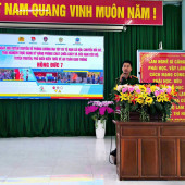 Công an xã Thới Lai phối hợp tổ chức tuyên truyền phòng, chống ma túy,  tệ nạn xã hội và phổ biến kiến thức pháp luật cho học sinh