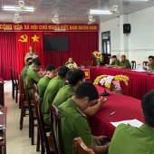 Công an xã Thạnh An và Trần Đề chủ động bố trí sẵn sàng lực lượng, phương tiện bảo đảm an ninh trật tự, an