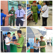 CHI ĐOÀN CÔNG AN PHƯỜNG Ô MÔN PHỐI HỢP THAM GIA CHƯƠNG TRÌNH “TIẾP SỨC MÙA THI - KỲ THI TỐT NGHIỆP THPT NĂM 2026”