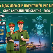 Phát huy sáng tạo - lan tỏa pháp luật cùng Cuộc thi xây video clip tuyên truyền trong Công an thành phố Cần Thơ năm 2026