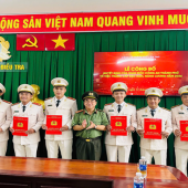 Phòng An ninh điều tra công bố Quyết định thăng cấp bậc hàm, nâng lương năm 2026