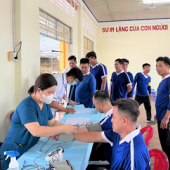 Tổ chức khám sức khỏe định kỳ cho hơn 600 học viên tại Cơ sở cai nghiện ma túy số 1