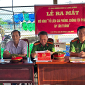 Ra mắt mô hình “Tổ liên gia phòng, chống tội phạm” tại ấp Tân Thành, xã Long Hưng