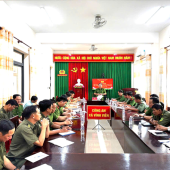 Công an xã Vĩnh Viễn tổ chức Hội nghị đối thoại với cán bộ, chiến sĩ và lực lượng tham gia bảo vệ an ninh, trật tự ở cơ sở năm 2026