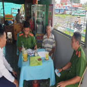 Công an phường Mỹ Quới tăng cường tuyên truyền, kiểm tra bảo đảm trật tự an toàn giao thông đường thủy nội địa