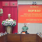 Họp báo thông báo tình hình, kết quả công tác công an 6 tháng đầu năm 2026