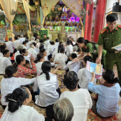 SƠ KẾT 03 THÁNG TRIỂN KHAI MÔ HÌNH “SƯ SÃI, PHẬT TỬ CHÙA ÔNG TÀO THAM GIA PHÒNG, CHỐNG TỘI PHẠM, ĐẢM BẢO AN NINH, TRẬT TỰ”