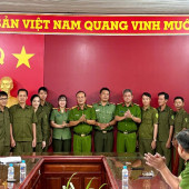 Công an xã Vĩnh Tường tổ chức Lễ công bố quyết định thành lập Tổ bảo vệ an ninh trật tự ở cơ sở sau khi sắp xếp đơn vị ấp
