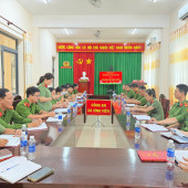 Công an xã Vĩnh Viễn tổ chức sinh hoạt chuyên đề quán triệt, triển khai Nghị quyết Đại hội XIV của Đảng