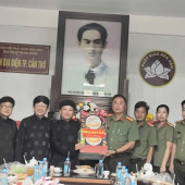 Phòng An ninh nội địa thăm, chúc mừng Đại lễ khai đạo Phật giáo Hòa Hảo lần thứ 87.