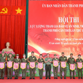 ẤN TƯỢNG VỚI NHIỀU TIẾT MỤC ĐẶC SẮC TẠI HỘI THI LỰC LƯỢNG THAM GIA BẢO VỆ AN NINH, TRẬT TỰ Ở CƠ SỞ GIỎI THÀNH PHỐ CẦN THƠ