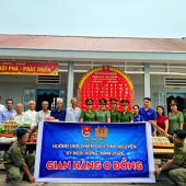 Công an xã Long Phú tổ chức “Gian hàng 0 đồng” hỗ trợ học sinh vùng đồng bào Khmer