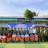 Sôi nổi giải bóng đá Công an thành phố Cần Thơ mở rộng năm 2026