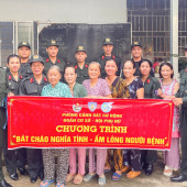 Phòng Cảnh sát cơ động: Ấm lòng người bệnh, nghĩa tình tri ân gia đình liệt sĩ