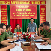 Công an xã Long Hưng tổ chức Hội nghị sơ kết công tác Công an 6 tháng đầu năm 2026 và triển khai nhiệm vụ công tác 6 tháng cuối năm 2026