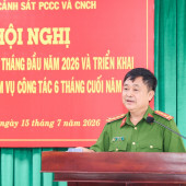 Phòng Cảnh sát PCCC và CNCH, Công an thành phố Cần Thơ quyết tâm hoàn thành toàn diện nhiệm vụ năm 2026