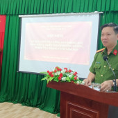 Đại tá Trần Hoàng Độ dự và chỉ đạo Hội nghị sơ kết công tác 6 tháng đầu năm tại Trại tạm giam số 2