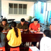 Công an xã Tân Thạnh duy trì cấp căn cước cả cuối tuần