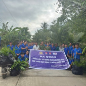 Thanh tra Công an thành phố Cần Thơ  thực hiện công trình “Màu xanh tuổi trẻ - Góp xanh quê hương”