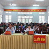 Công an xã Tân Bình tổ chức sơ kết công tác Công an 6 tháng đầu năm 2026, triển khai nhiệm vụ 6 tháng cuối năm