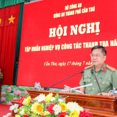 Công an thành phố Cần Thơ khai mạc Hội nghị tập huấn nghiệp vụ công tác thanh tra năm 2026