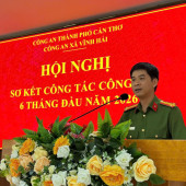 CÔNG AN XÃ VĨNH HẢI TỔ CHỨC HỘI NGHỊ SƠ KẾT CÔNG TÁC CÔNG AN 6 THÁNG ĐẦU NĂM 2026