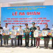 Lãnh đạo Công an TP Cần Thơ dự Lễ ra quân thực hiện đợt cao điểm kiểm tra chống khai thác IUU