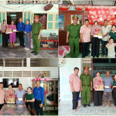 Lan tỏa nghĩa tình: Công an xã Tân Thạnh tri ân các gia đình chính sách