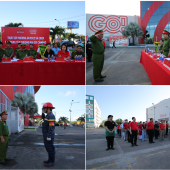 Tổ chức thực tập phương án chữa cháy và cứu nạn, cứu hộ tại Trung tâm thương mại GO! Cần Thơ
