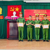 Công an phường Thới An Đông tổ chức Sơ kết công tác công an 6 tháng đầu năm 2026 và triển khai phương hướng, nhiệm vụ 6 tháng cuối năm 2026