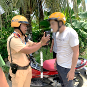 Công an xã Đông Thuận tăng cường phối hợp tuần tra, xử lý vi phạm giao thông