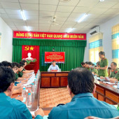 Tân Thạnh tăng cường phối hợp Công an - Quân sự, giữ vững an ninh từ cơ sở
