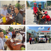 Công an xã Vĩnh Thạnh tích cực triển khai “Chiến dịch 500 ngày đêm” - đồng hành, hỗ trợ thân nhân liệt sỹ đi thu nhận mẫu ADN.