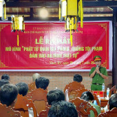 Nhơn Mỹ ra mắt mô hình “Phật tử tham gia phòng, chống tội phạm, bảo đảm an ninh, trật tự”