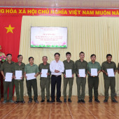 Công an xã Hòa An tham mưu kiện toàn, nâng cao chất lượng lực lượng tham gia bảo vệ an ninh, trật tự ở cơ sở sau sáp nhập các ấp trên địa bàn